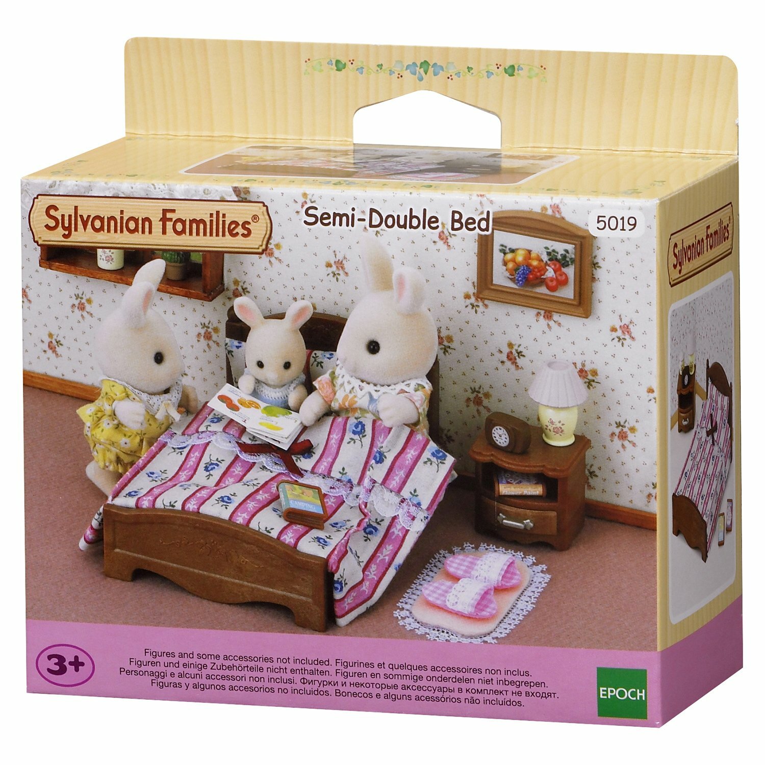 Игровой набор Sylvanian Families Большая кровать и тумбочка 5019