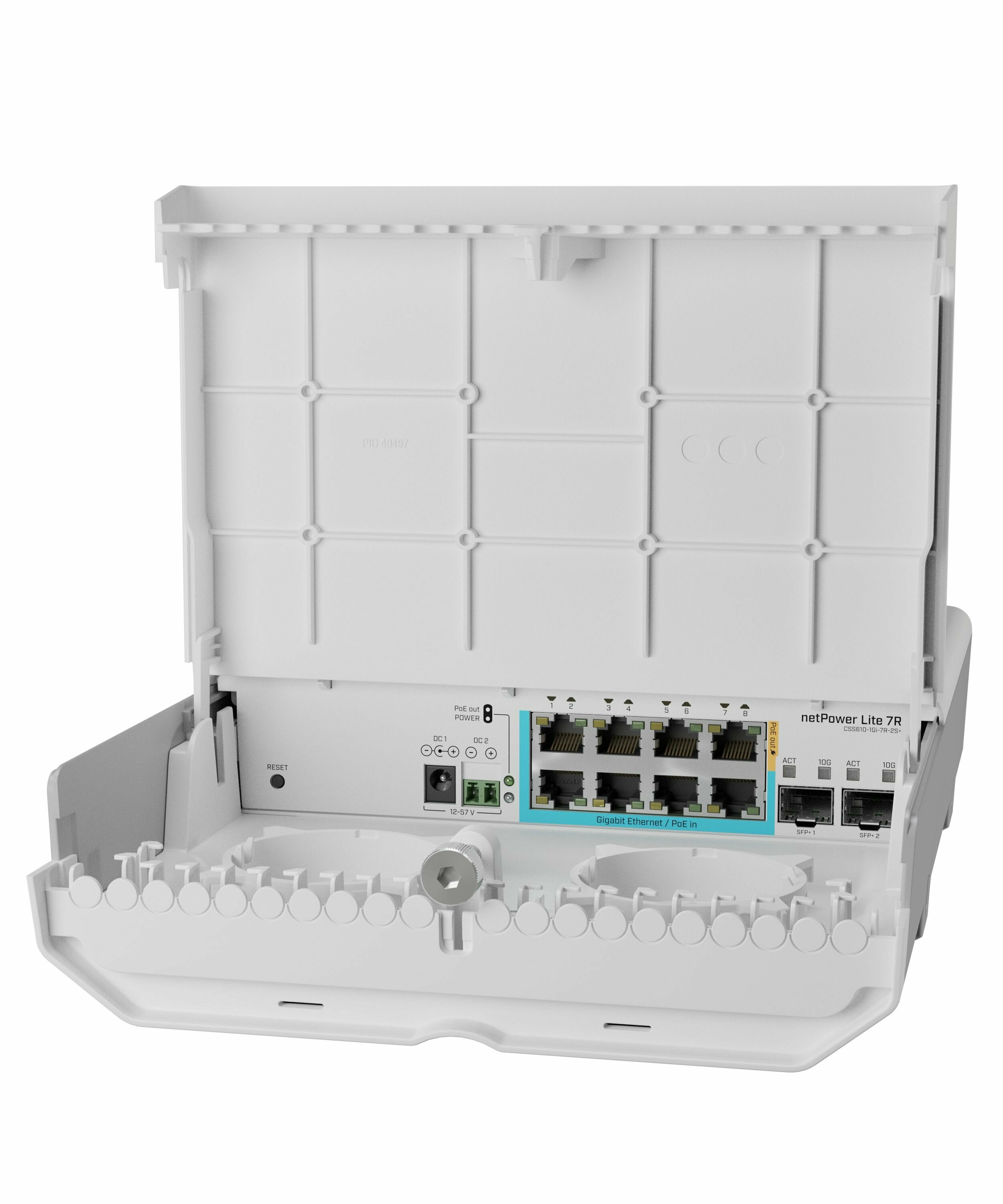 Уличный коммутатор Mikrotik netPower Lite 7R (CSS610-1Gi-7R-2S+OUT)