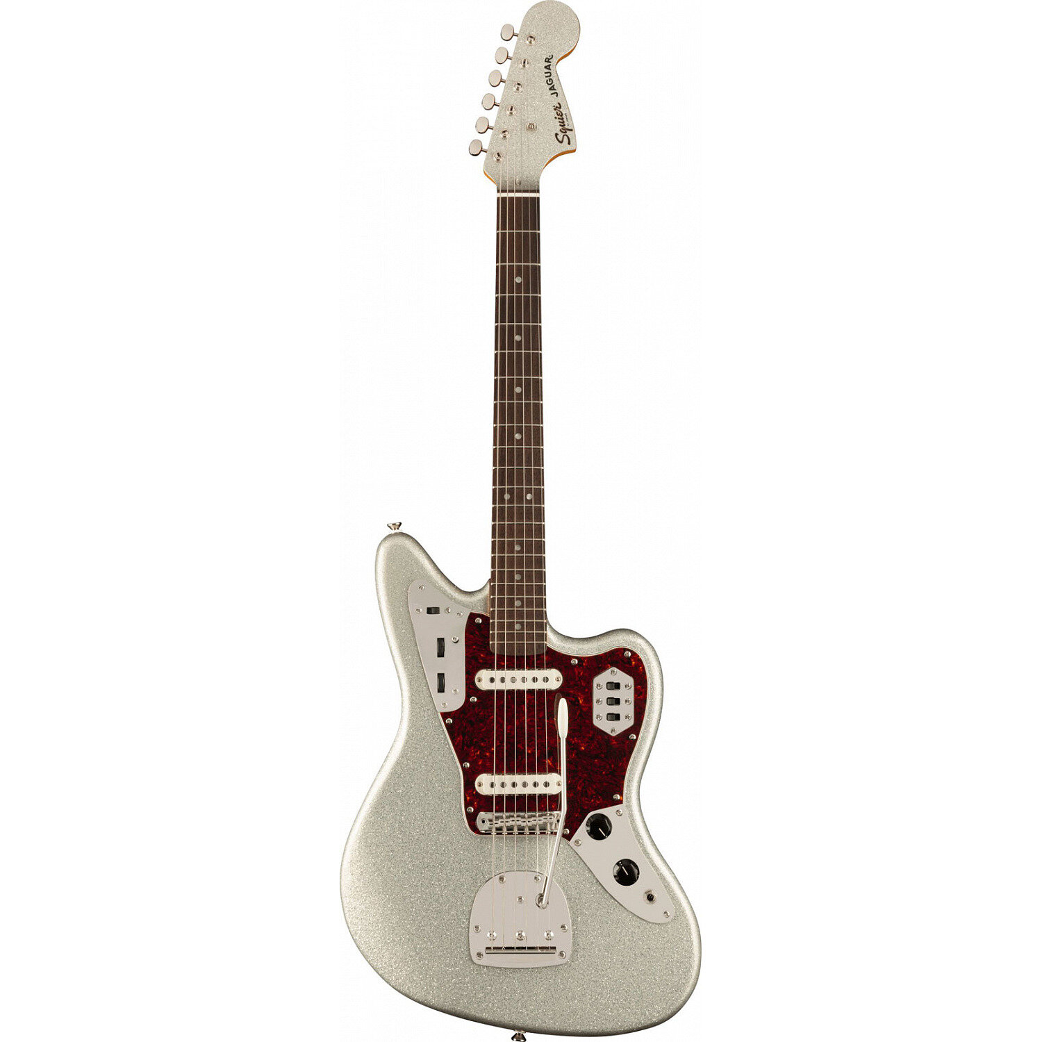 Электрогитара Fender SQUIER Classic Vibe 60s Jaguar LRL Silver Sparkle