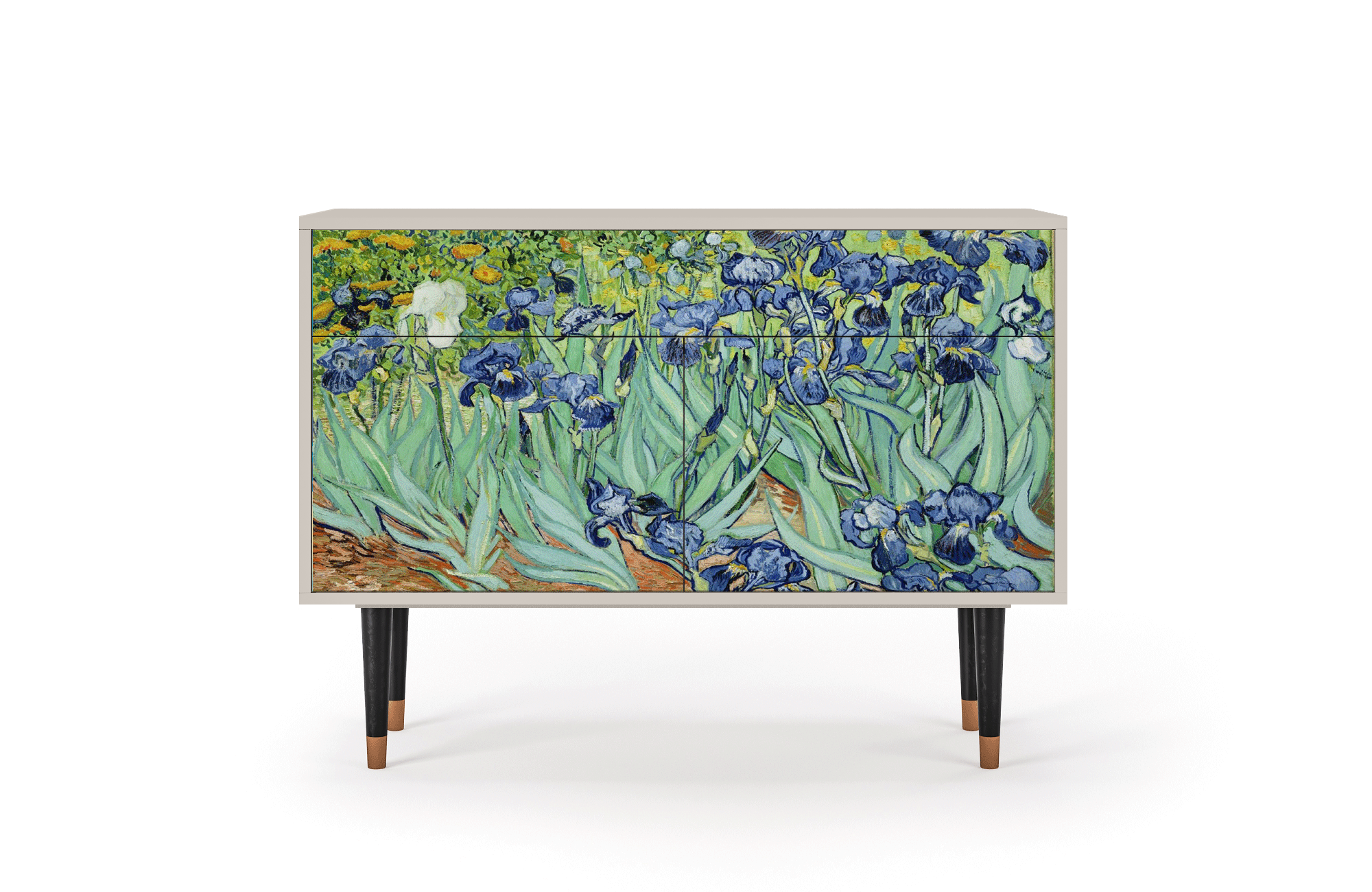 Комод - STORYZ - BS4 Irises by Vincent van Gogh, 115 x 85 x 48 см, Сатин - фотография № 2