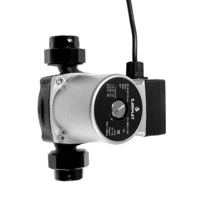 фото Насос циркуляционный SARMAT SR 25-60/130, 32/57/89 Вт, напор 6 м, кабель 1.2 м