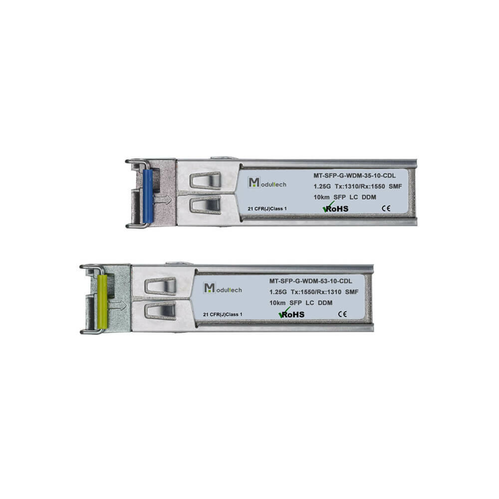 Комплект SFP WDM 1,25 Гбит/с, 10 км, 1310 | 1550 нм, LC, SMF, DDM — фото 2