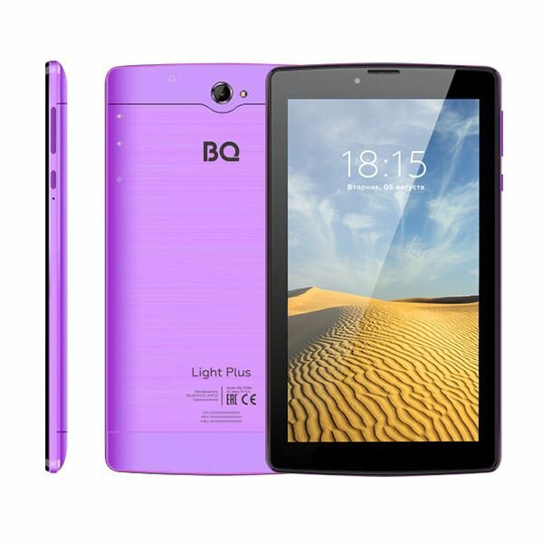 Планшет BQ 7038G LIGHT PLUS 16GB VIOLET