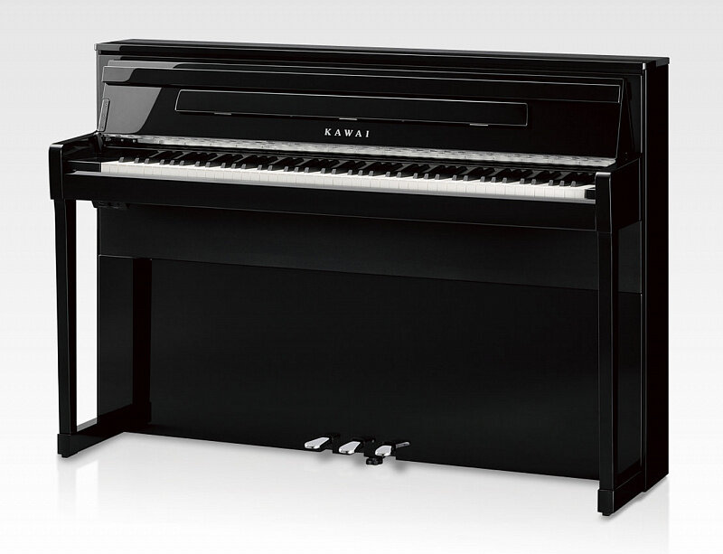 Kawai CA99EP цифровое пианино, цвет полированный чёрный, механика Grand Feel III, деревянные клавиши + банкетка