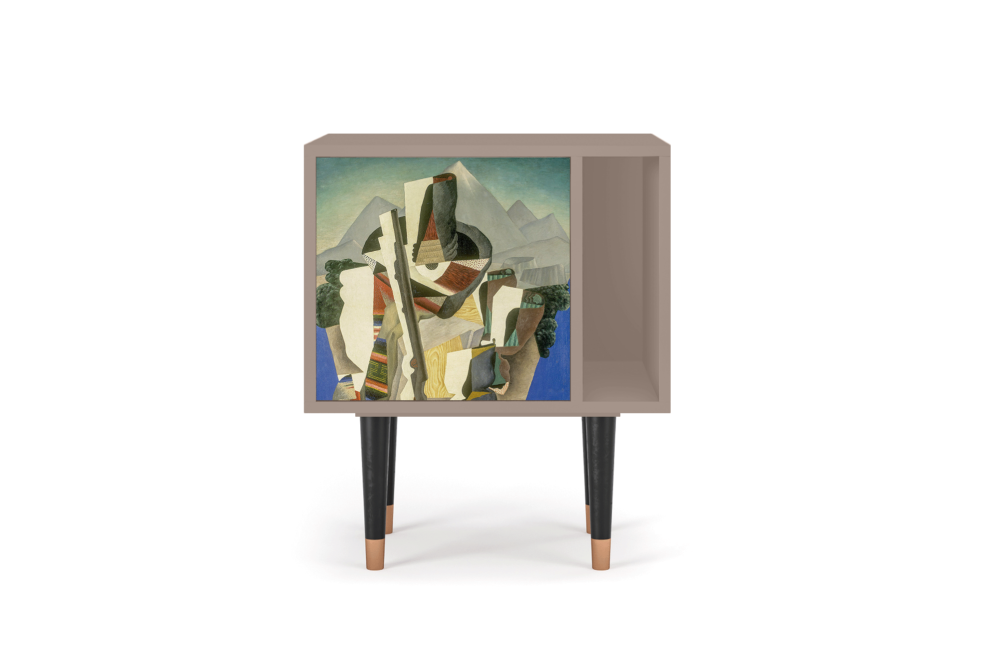 Прикроватная тумба - STORYZ - S2 The Cubist Paintings by Diego Rivera, 58 x 69 x 48 см, Бежевый - фотография № 2