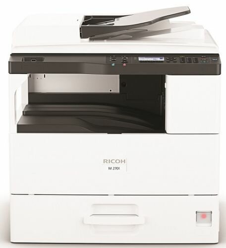 МФУ монохромное Ricoh M 2701 418118 A3, 512Мб, 27стр/мин, дуплекс, GDI, GigaLAN, ARDF50, старт.тонер 4000стр., самозапуск (МФУ)