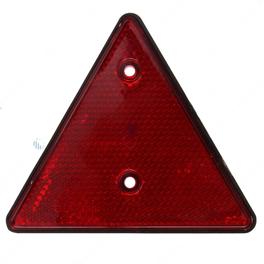 Световозвращатель треугольный с корпусом красный (катафот) аналог ФП401 /ТАС/