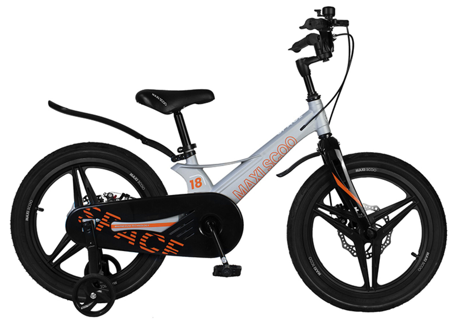 Детский велосипед Maxiscoo Space Deluxe 18 (2022) 18 Серый