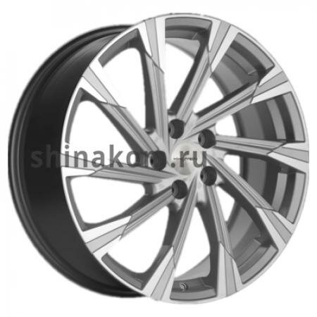 Диск 7,5*19 5*114,3 ET39 60,1 Khomen Wheels KHW1901 Brilliant Silver-FP (NX/Rav4)