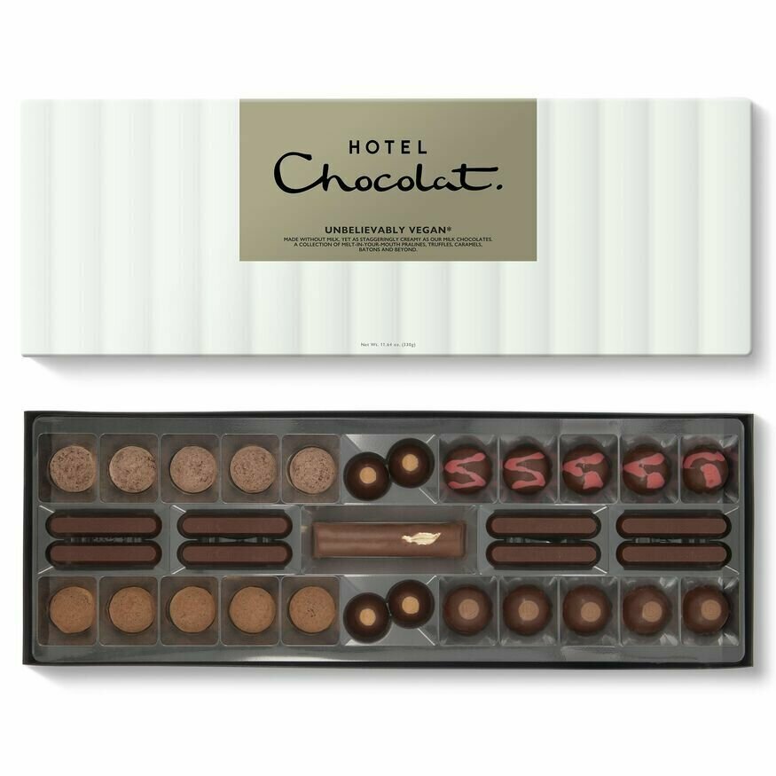 Hotel Chocolate Набор веганских шоколадных конфет (33 штуки) - фотография № 1