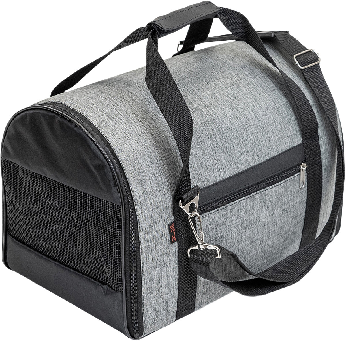 фото Сумка переноска раскладная ZooM Сlassic 4 кармана нейлон жаккрад серая 39 х 29 х 25 см (1 шт)