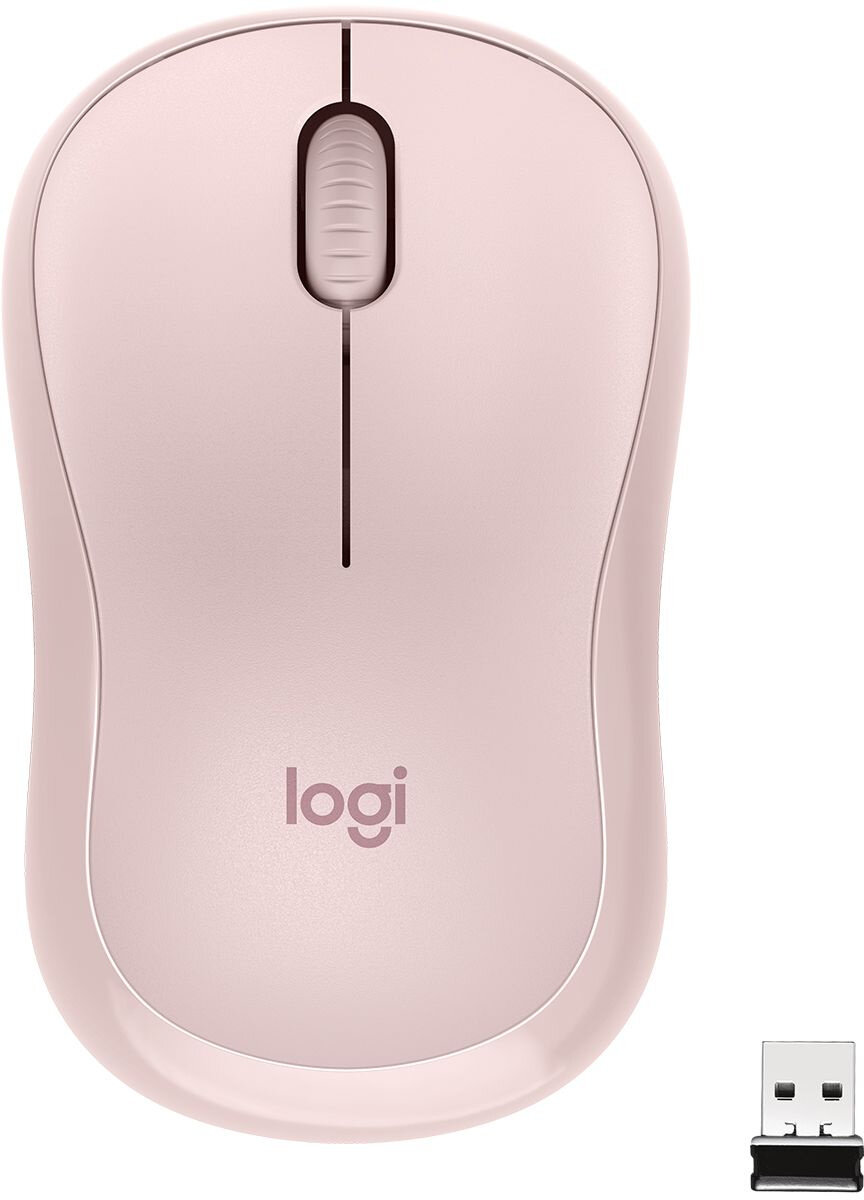 Мышь Logitech Silent M220-ROS розовый оптическая (1000dpi) silent беспроводная BT/Radio USB для ноут