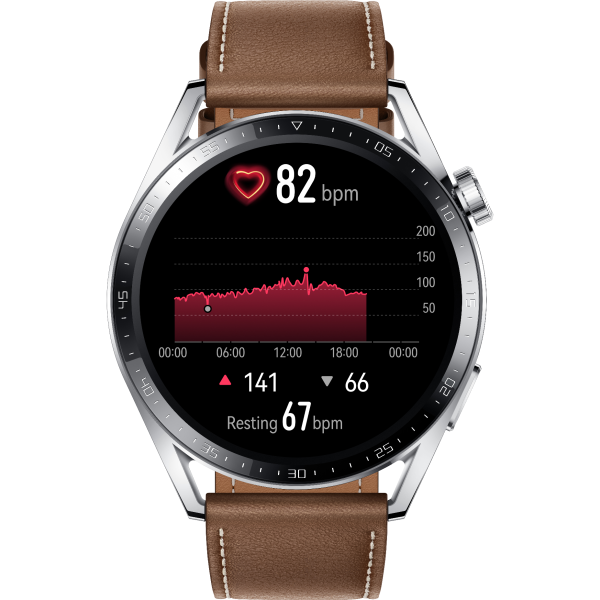 Умные часы HUAWEI Watch GT 3 46mm, коричневые - фото №1