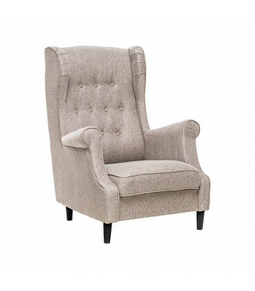 Кресло Leset Бруно, ткань рогожка, preston 290 серый