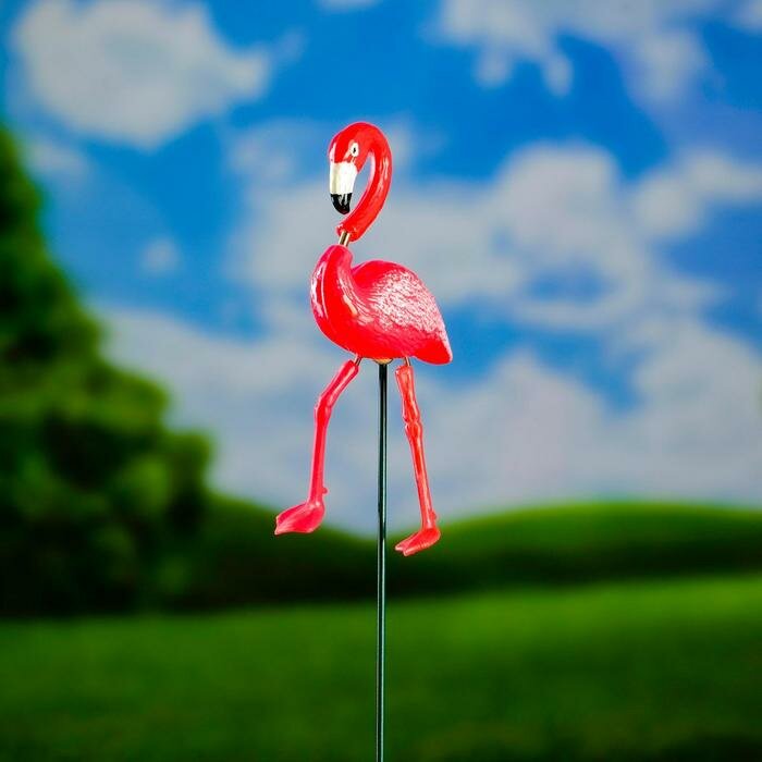 TAKE IT EASY Штекер садовый "Фламинго" 60см, микс - фотография № 2