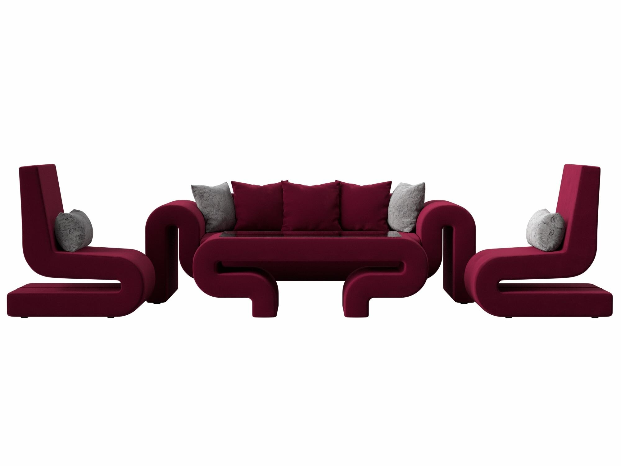 Набор Волна-2 (стол, диван, 2 кресла) - фотография № 2