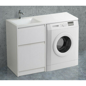 Тумба под раковину BelBagno Kraft 58 (120) белый матовый bianco opaco (KRAFT-LVD-580/1200-2C-PIA-BO)