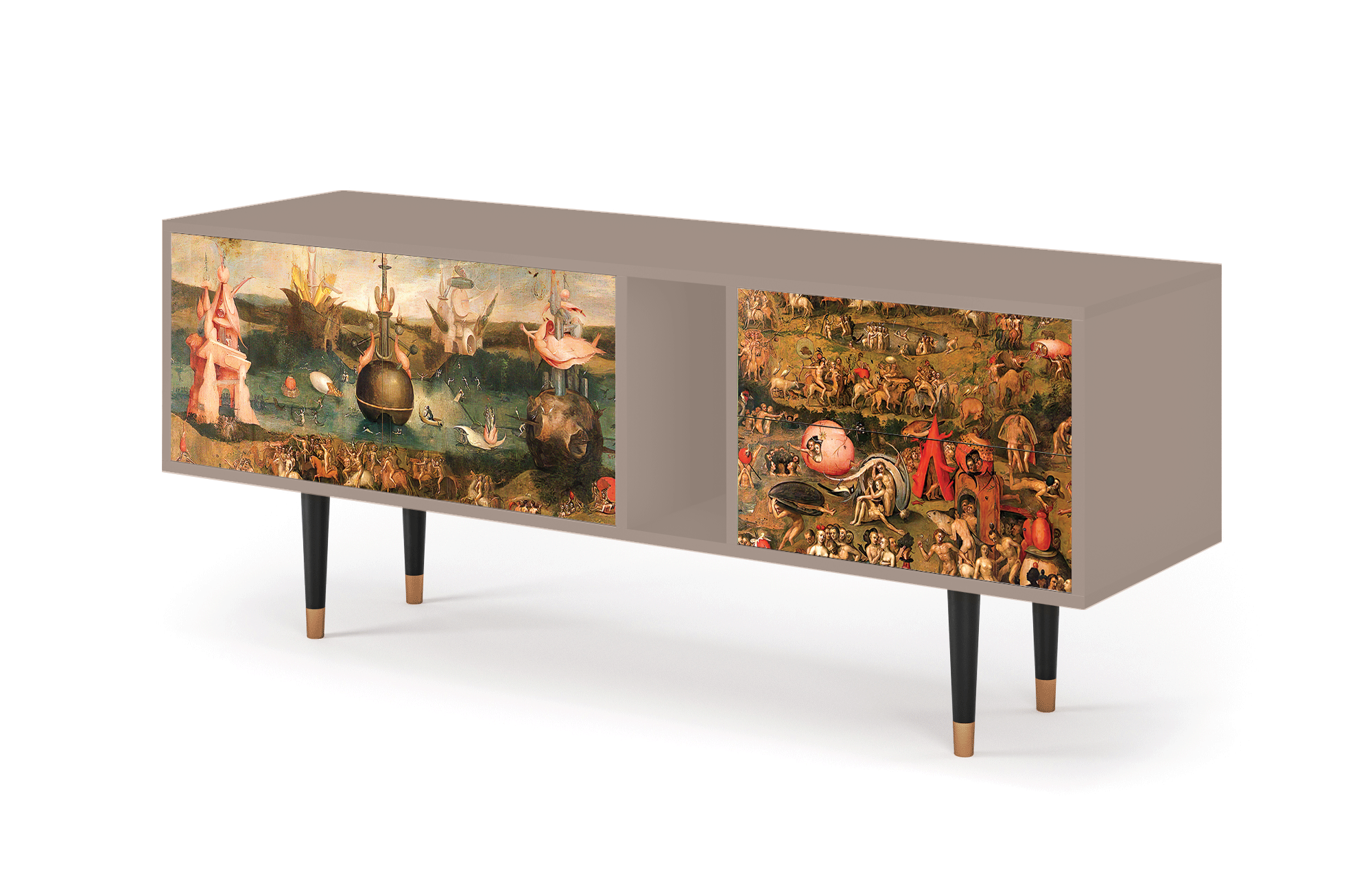 ТВ-Тумба - STORYZ - T1 Garden of Earthly Delights by Hieronymus Bosch, 170 x 69 x 48 см, Бежевый - фотография № 3
