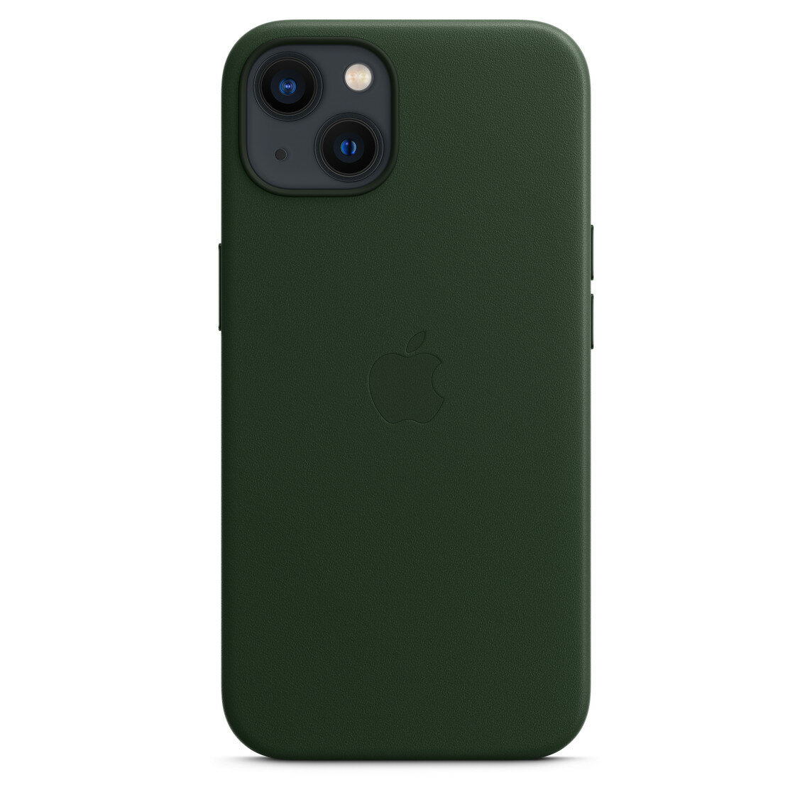 Apple Кожаный чехол Apple Leather Case MagSafe Sequoia Green для iPhone 13 зеленый MM173ZM/A