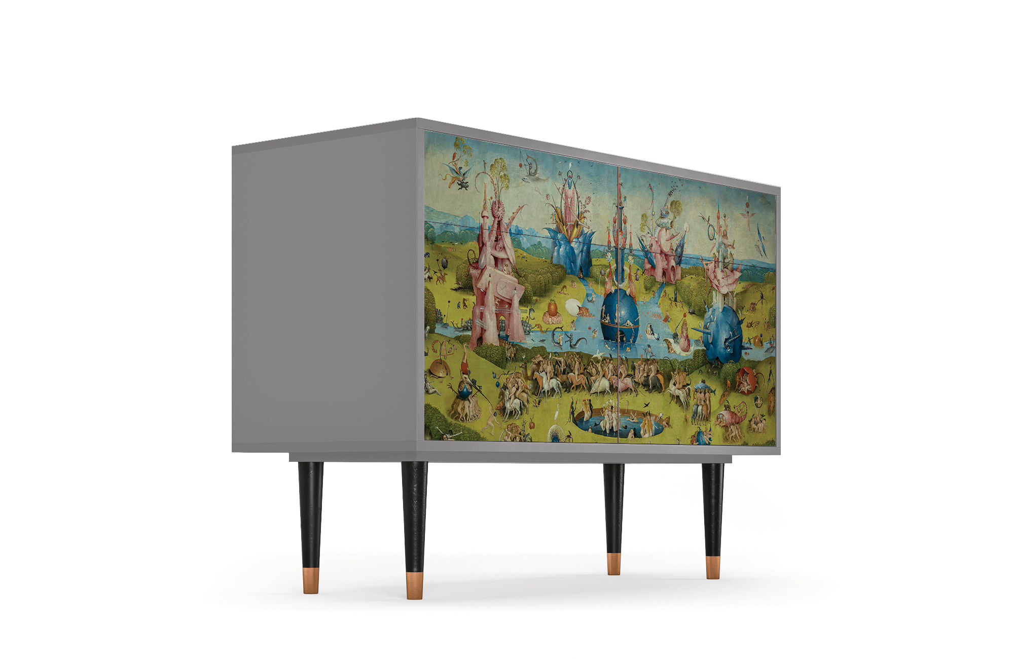 Комод - STORYZ - BS4 The Garden by Hieronymus Bosch, 115 x 85 x 48 см, Серый - фотография № 4