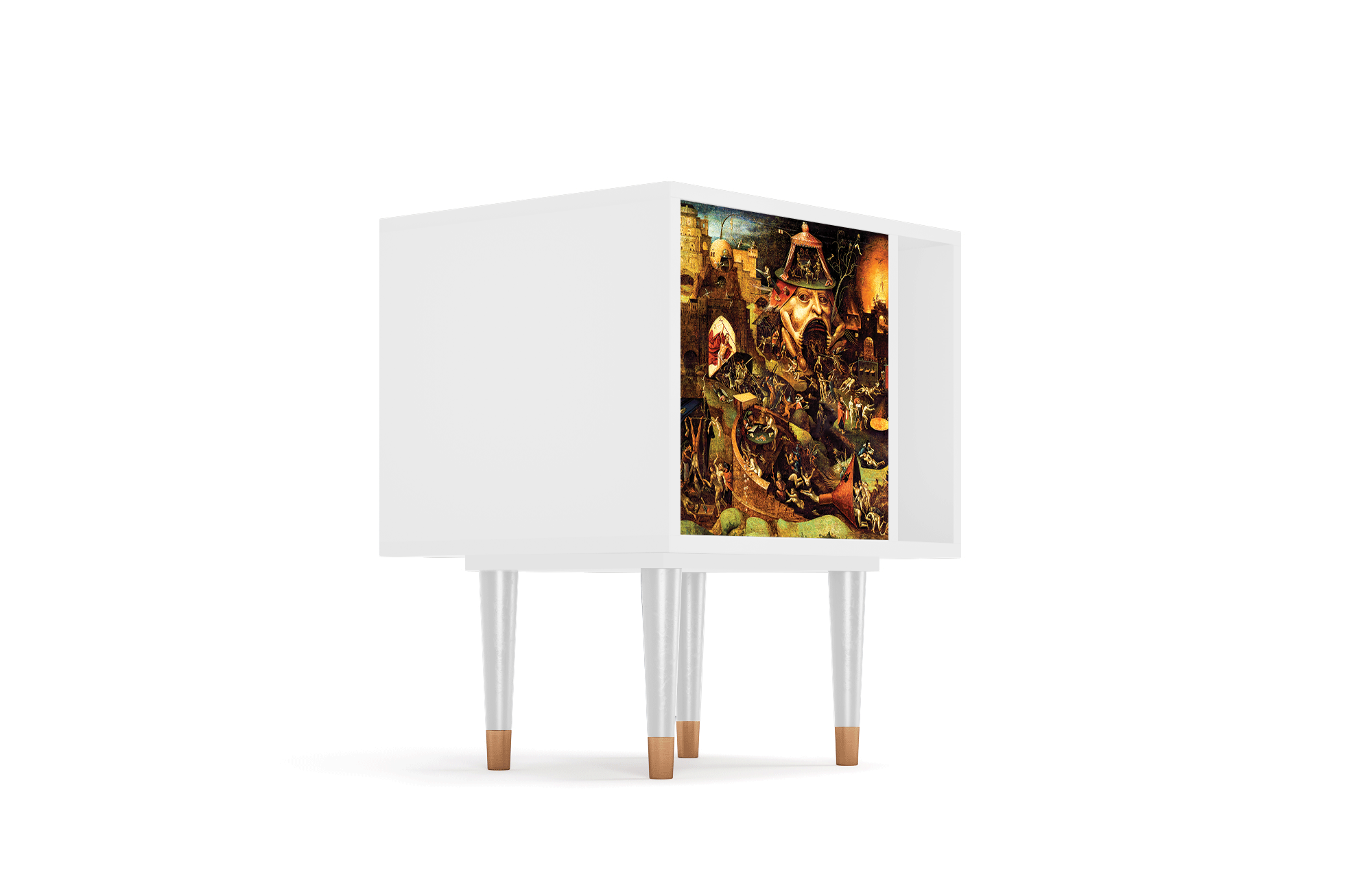 Прикроватная тумба - STORYZ - S2 Christ in Limbo by Hieronymus Bosch , 58 x 69 x 48 см, Белый - фотография № 4