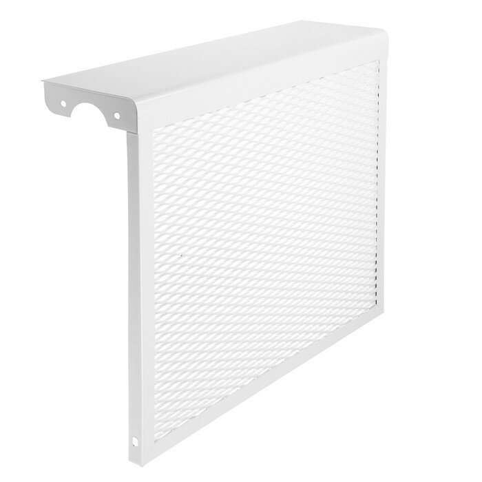 фото Экран на чугунный радиатор ZEIN, 490х440х150 мм, 5 секций, металлический, белый