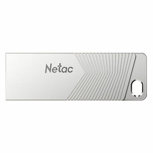 Флешка USB NETAC UM1 32ГБ, USB3.2, серебристый [nt03um1n-032g-32pn]