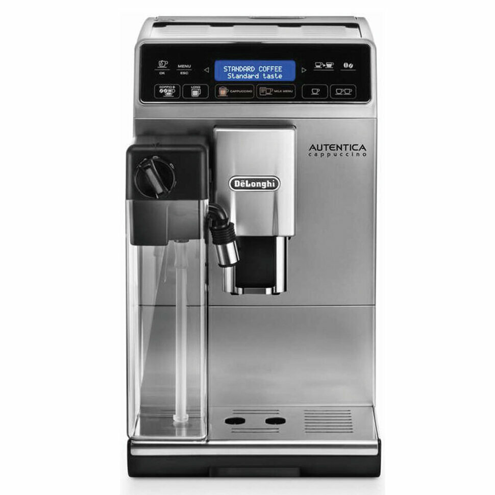 Кофемашина DELONGHI Autentica Cappuccino ETAM 29.660.SB, 1450 Вт, объем 1,4 л, автокапучинатор, серебристая, ETAM29.660.SB, 453268