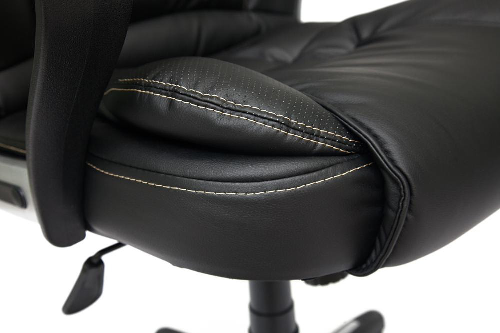 Кресло BARON, черный/черный перфорированный - цена за 1 п.м, ширина 140 см - фотография № 7