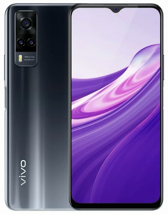 Смартфон vivo Y31 4/64 ГБ Global, Dual nano SIM, черный асфальт