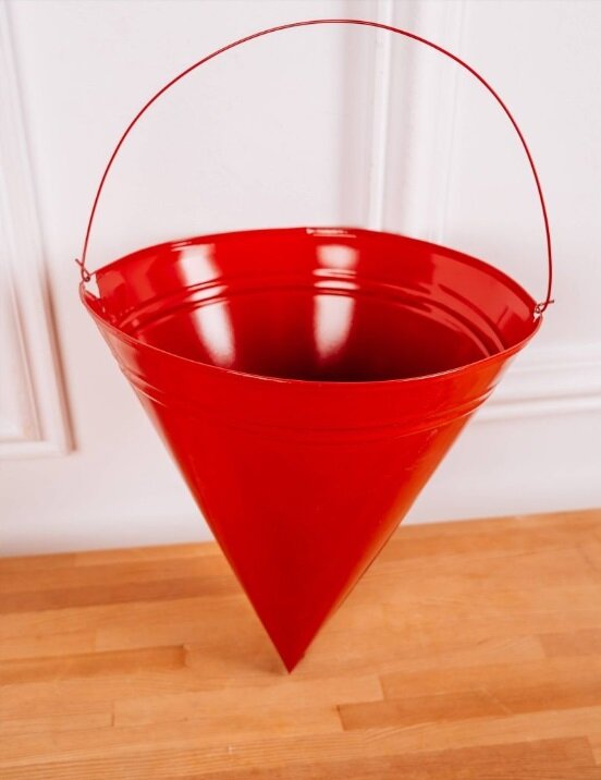 фото Ведро пожарное конусное, 7 л