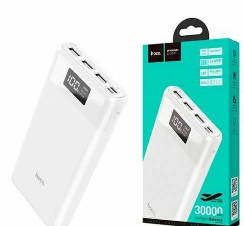 Портативный аккумулятор Hoco B35E Entourage 30000 mAh, белый