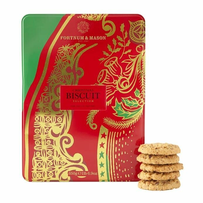 Набор печенья Fortnum & Mason Christmas Biscuit Selection Tin (3x650 гр) - фотография № 3