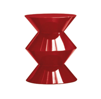Приставной столик, дизайн Minotti Cesar Side Table (красный, 45*45*56 см) - фотография № 1