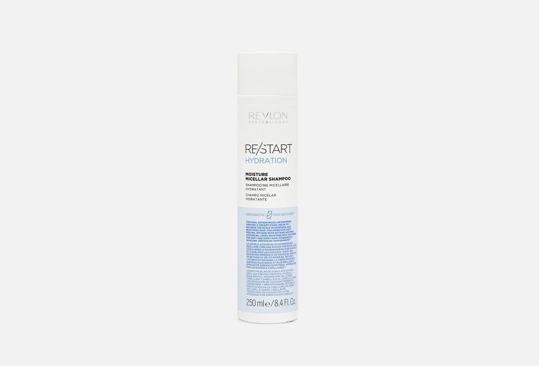 Мицеллярный шампунь для нормальных и сухих волос Revlon Professional, Re/Start Hydration Moisture Micellar Shampoo 250мл