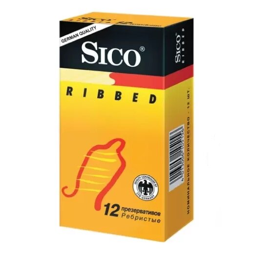 Sico Ribbed презервативы ребристые 12 шт.