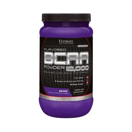 Ultimate Nutrition Аминокислоты Flavored BCAA Powder 12000 457 г, Виноград