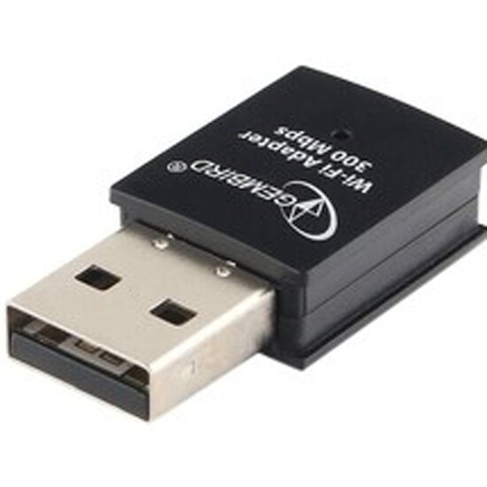 Сетевой мини адаптер Gembird WiFi 300Мбит, USB, 802.11b/g/n (WNP-UA-005)