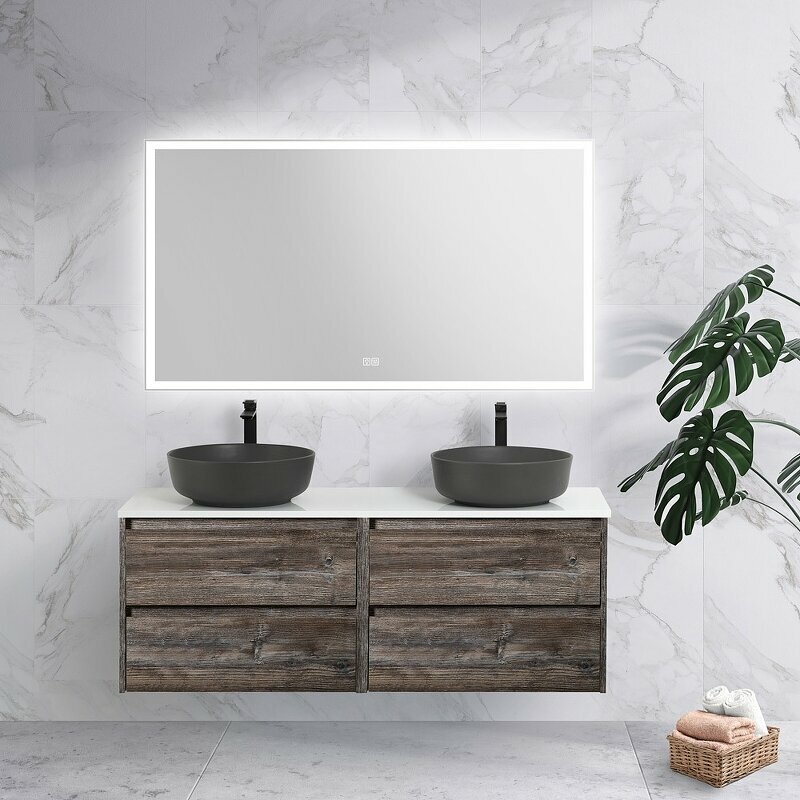 Зеркало BelBagno 140 SPC-GRT-1400-800-LED-TCH-WARM с подсветкой с подогревом с сенсорным выключателем - фотография № 8