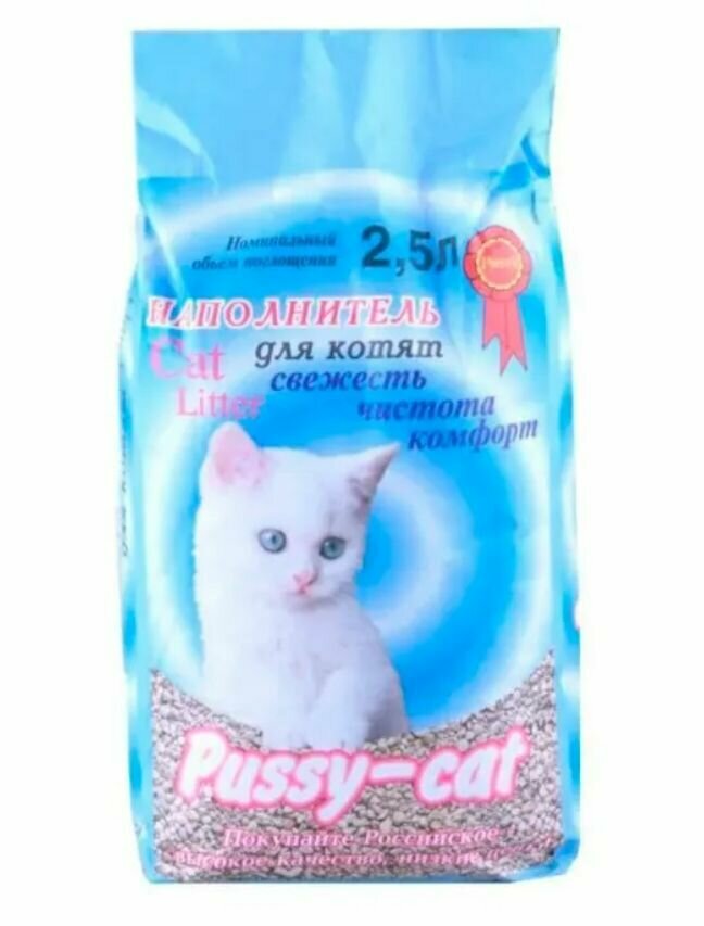 Pussy-cat Наполнитель для кошачьего туалета, 2,5л, 2шт - фотография № 2
