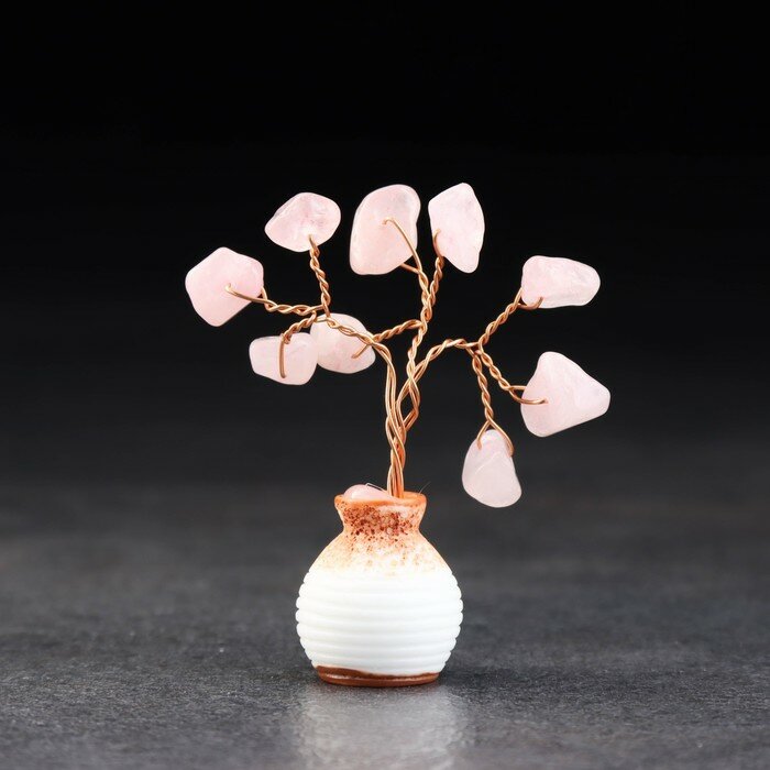 Сувенир "Дерево Любви. Розовый кварц", натуральный камень, 7 х 3 см - фотография № 2