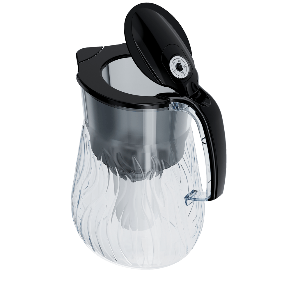 Водоочиститель Кувшин Аквафор Орлеан модель Р140А7FM (чёрный) - фотография № 8