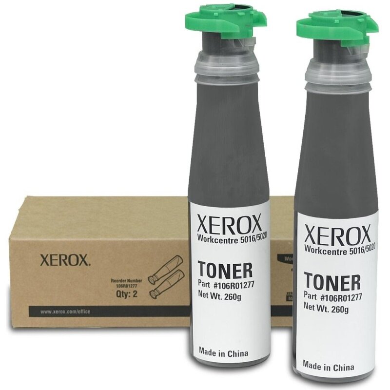 Тонер-картриджи Xerox Черные, для WC5016, 5020B, 2 шт