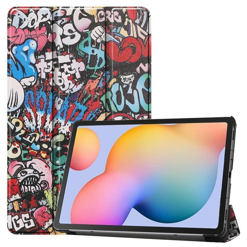 Чехол Smart Case для Samsung Galaxy Tab S6 Lite (Graffiti)