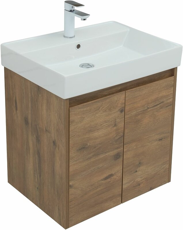 Комплект мебели для ванной Aquanet Nova Lite 60 302534 подвесной Дуб рустикальный - фотография № 11