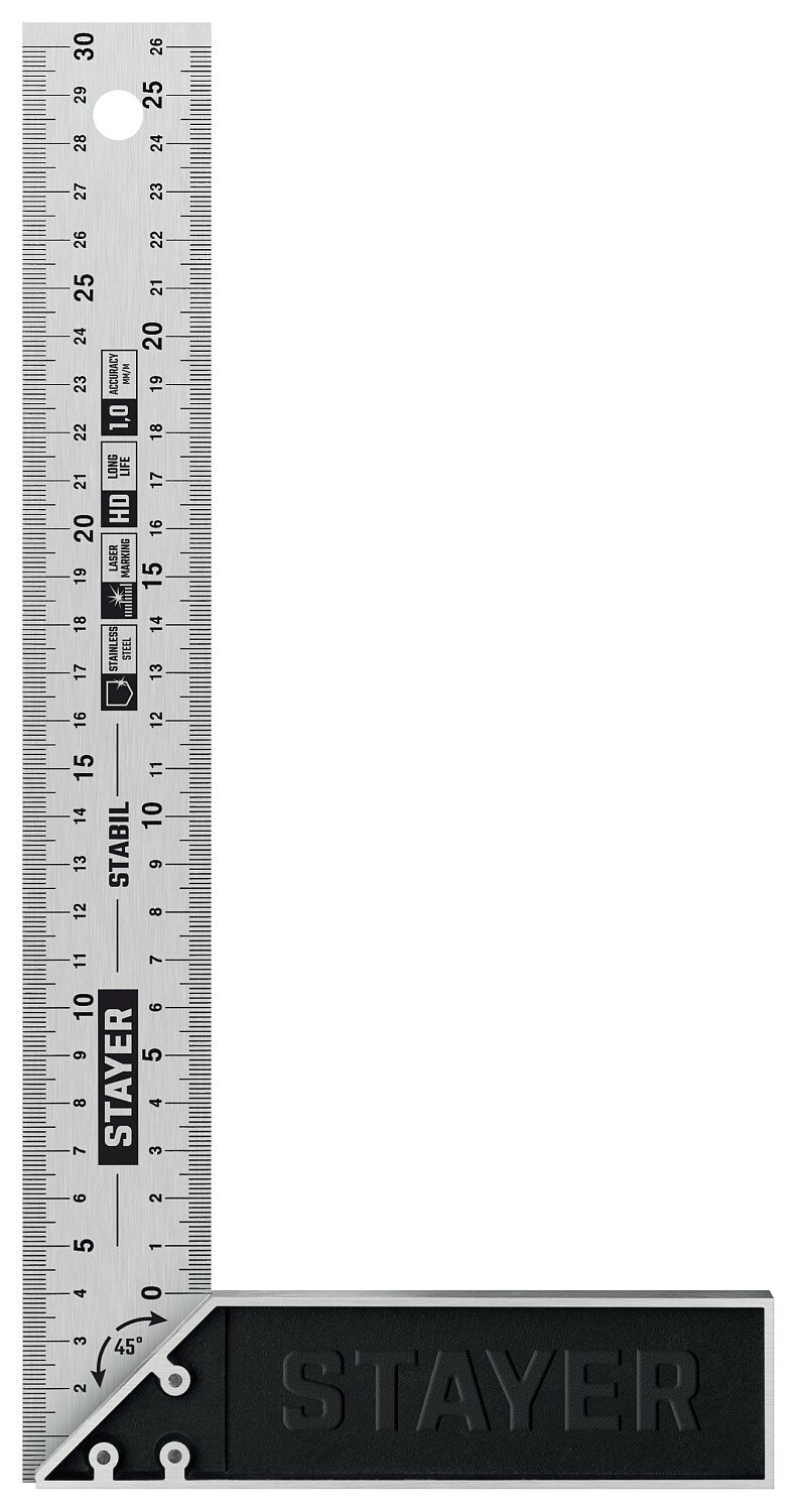 STAYER 300 мм столярный угольник Professional (3431-30)