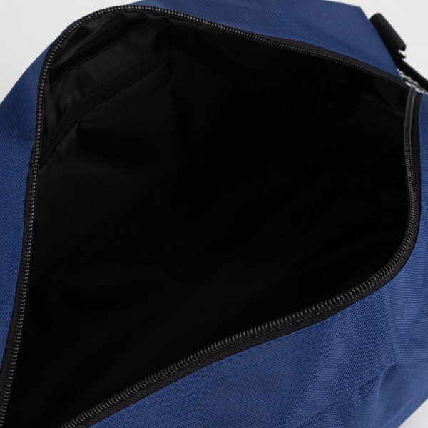 Сумка спортивная, отдел на молнии, 3 наружных кармана, длинный ремень, цвет синий - фотография № 3