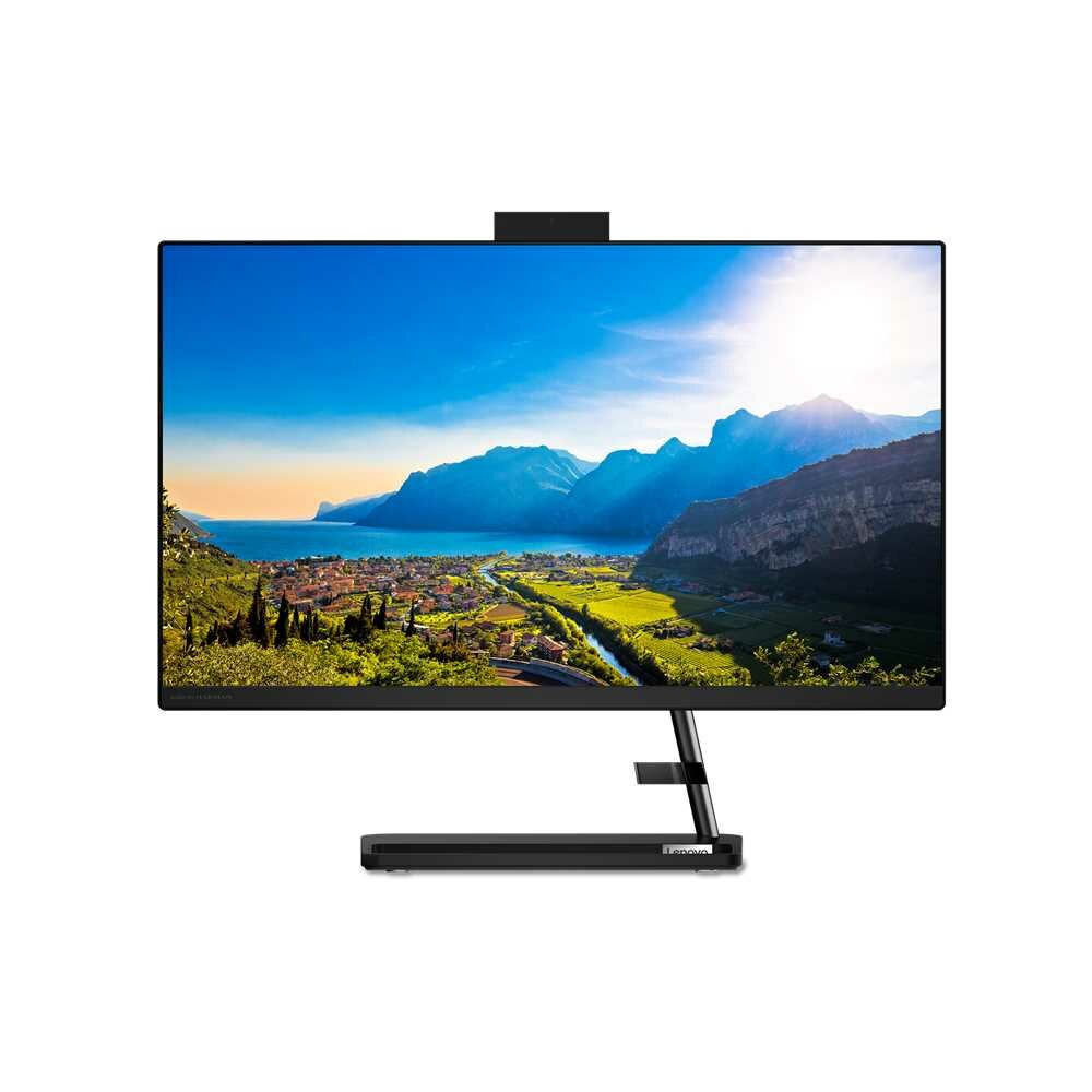 Lenovo Моноблок IdeaCentre AIO 3 24ITL6 23.8'' FHD(1920x1080) IPS/Intel Core i3-1115G4 3.0GHz Dual/8GB/256GB SSD/Integrated/noDVD/WiFi/BT5.1/HD Web Camera/noCR/KB+MOUSE(USB)/W11H SL Rus/1Y/BLACK