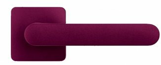 Дверная ручка на квадратном основании COLOMBO ONEQ CC21RSB-C10 матовое вино фиолетовое