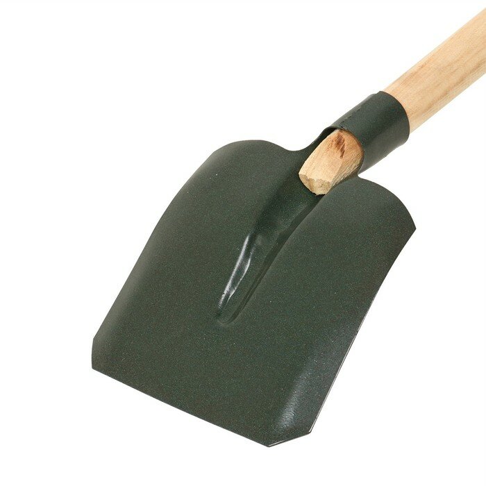 Лопата совковая, L 66,5 см, деревянный черенок - фотография № 3